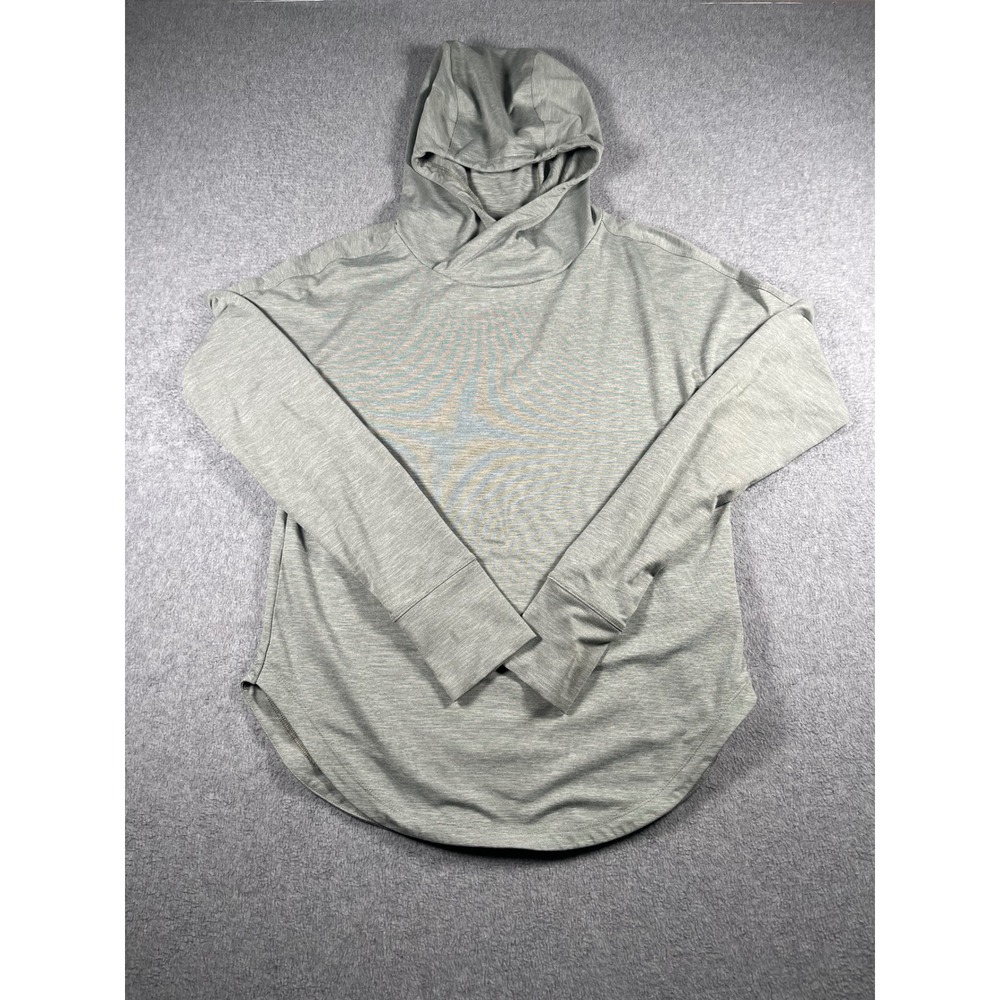 REI Co-op Womens XS Green Heathered Active Hoodie Thumbhole Crossover 184879